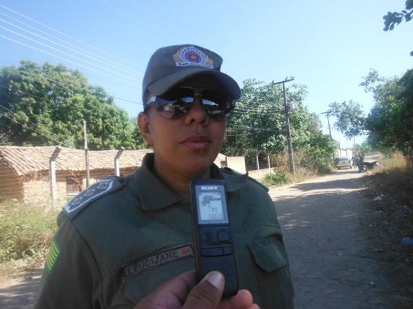Capit&atilde; Leucijane Barbosa, Subcomandante do 3&ordm; BPM.(Imagem:FlorianoNews)