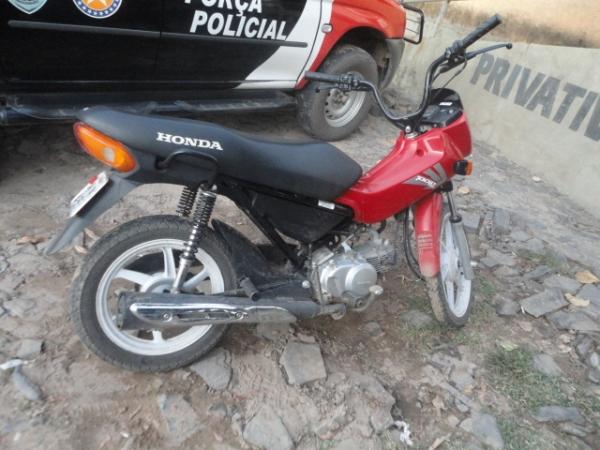 Moto usada no assalto(Imagem:Florianonews)