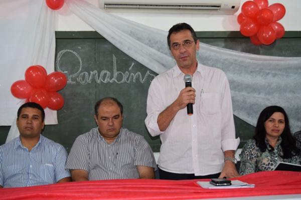 Pref. Gilberto J&uacute;nior empossa nova Ger&ecirc;ncia e Conselhos do Fundo Previdenci&aacute;rio Municipal.(Imagem:Waldemir Miranda)