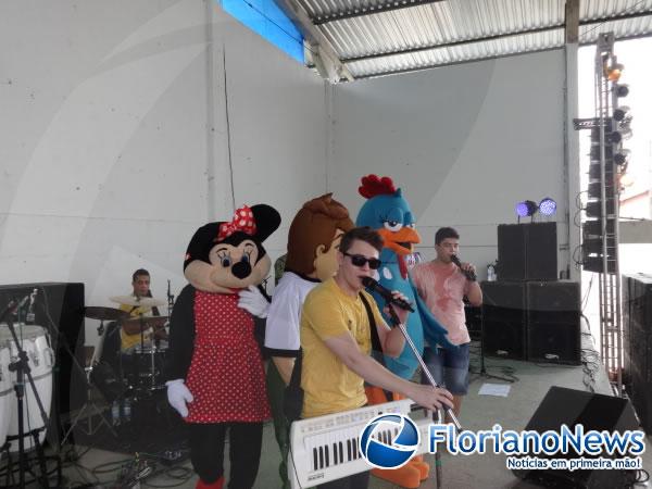 Bloco Furac&atilde;o realizou matin&ecirc; infantil.(Imagem:FlorianoNews)