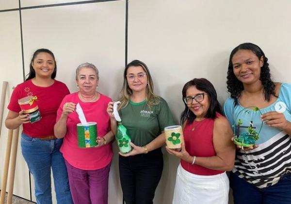 Curso de Educa&ccedil;&atilde;o Ambiental promove aula pr&aacute;tica sobre reaproveitamento de res&iacute;duos s&oacute;lidos.(Imagem:Reprodu&ccedil;&atilde;o/Instagram)
