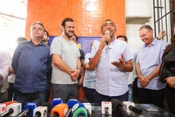 Com a presença de Rueda, Joel e Ciro participam da filiação de Jeová Alencar ao União Brasil(Imagem:Ascom)