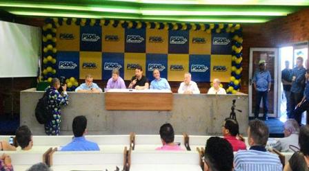 Novo presidente do PSDB assume e defende candidatura de Firmino