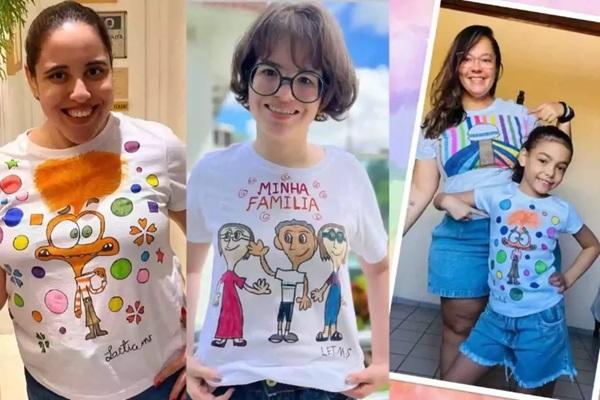 Desenhos de Letice viram roupas estampadas.(Imagem: Reprodu&ccedil;&atilde;o/Instagram)