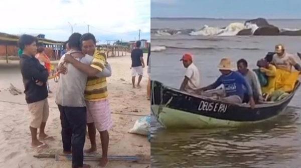 Seis pescadores s&atilde;o resgatados ap&oacute;s ficarem &agrave; deriva no litoral do Piau&iacute;(Imagem:Reprodu&ccedil;&atilde;o/Arquivo pessoal)