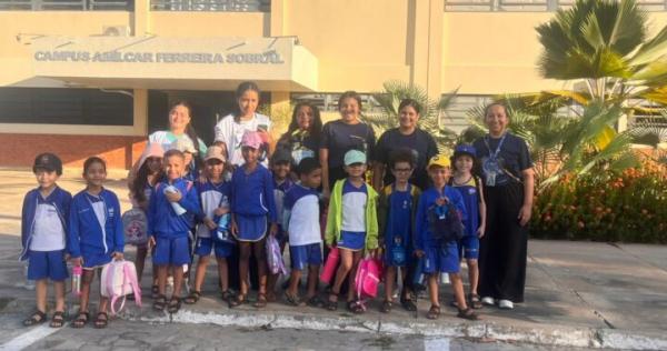 Alunos do Sesc Centro Educacional de Floriano visitam Clube de Ci&ecirc;ncias Caju&iacute;na(Imagem:Divulga&ccedil;&atilde;o)