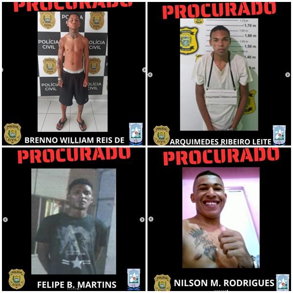 Polícia Civil realiza operação e divulga lista de procurados por roubos em Floriano(Imagem:Divulgação)