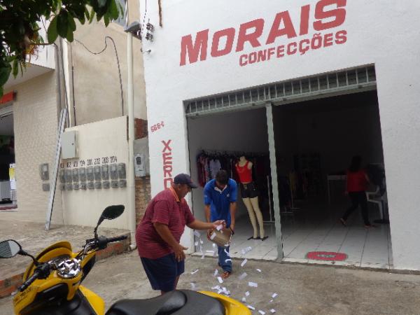 Morais Confec&ccedil;&otilde;es realiza sorteio da promo&ccedil;&atilde;o de in&iacute;cio de ano.(Imagem:FlorianoNews)