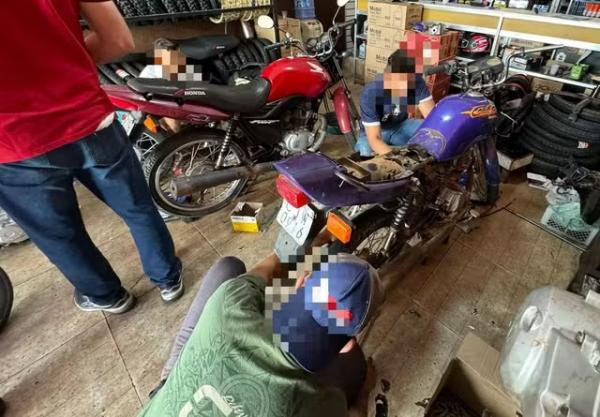 Pol&iacute;cia encontra ve&iacute;culos e pe&ccedil;as roubadas sendo vendidos em lojas de cidades do Sul do Piau&iacute;.(Imagem:Divulga&ccedil;&atilde;o/Pol&iacute;cia Civil)