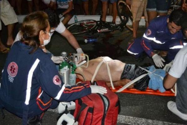 Idoso morre ao ser atropelado por ciclista na BR-343.(Imagem:180graus)