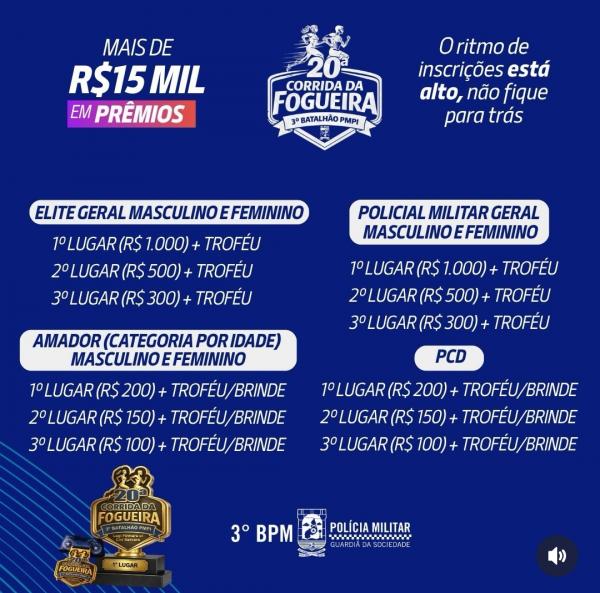 Premiação Corrida da Fogueira(Imagem:Reprodução/Instagram)