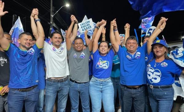 #OndaAzul mobiliza multidão em Arrastão do 55 com Claudimê em Barão de Grajaú