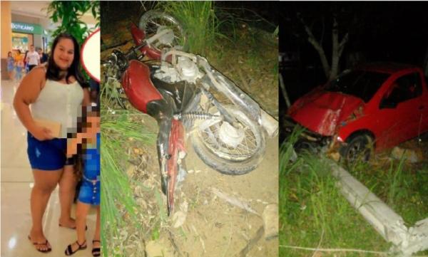 Acidente mata mãe de 25 anos e deixa duas filhas gravemente ferida no Sul do Piauí