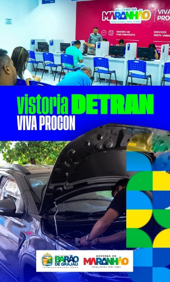 Prefeitura de Barão de Grajaú realiza ação de vistoria veicular em parceria com DETRAN e VIVA PROCON