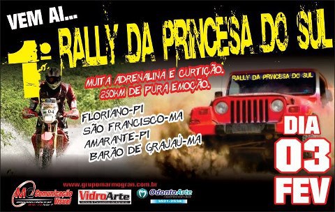 Vem aí o 1º Rally da Princesa do Sul