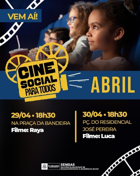 Cine Social retorna em Floriano trazendo diversão para toda família