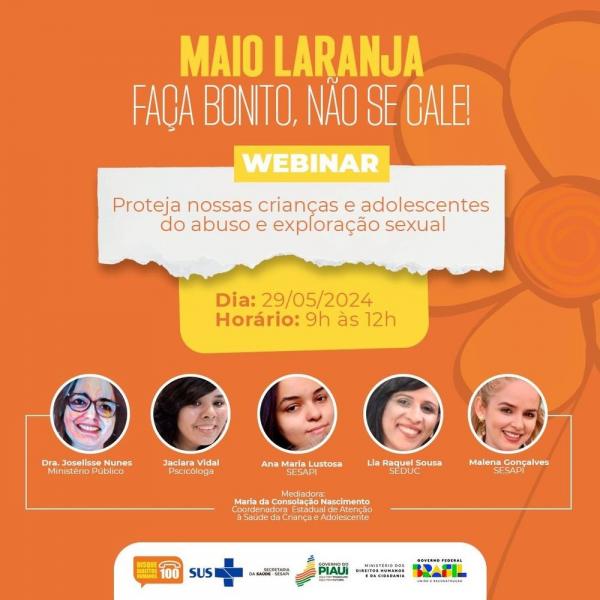 Sesapi promove evento sobre combate ao abuso sexual infantil na quarta (29)