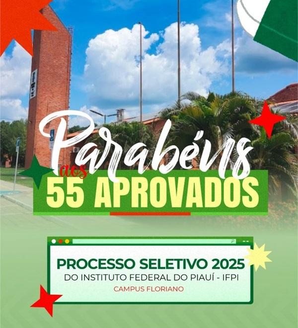 Educação: 55 alunos da Rede Municipal de Floriano são aprovados no processo seletivo do IFPI