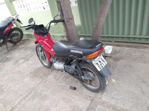 Moto recuperada(Imagem:Divulga&ccedil;&atilde;o/3&ordm; BPM)