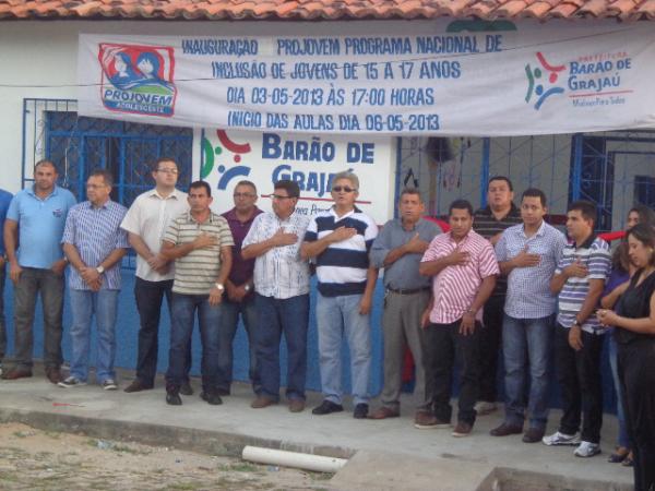 Sedes do PETI e do Pro Jovem s&atilde;o inauguradas em Bar&atilde;o de Graja&uacute;.(Imagem:FlorianoNews)