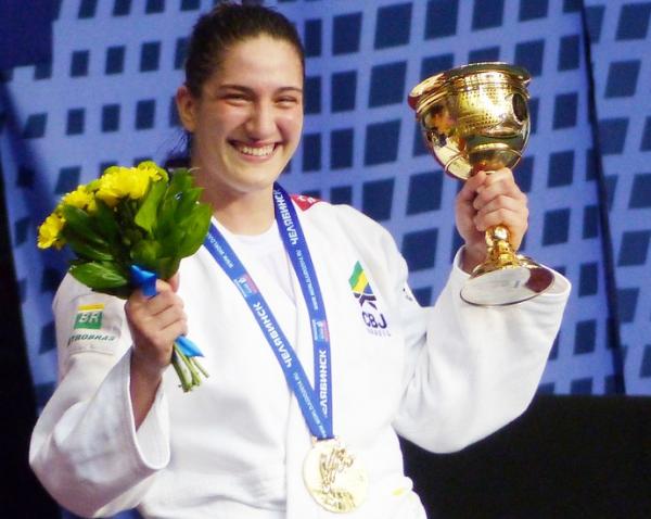 Mayra Aguiar conquista a primeira medalha de ouro do Brasil na R&uacute;ssia(Imagem:Raphael Andriolo)