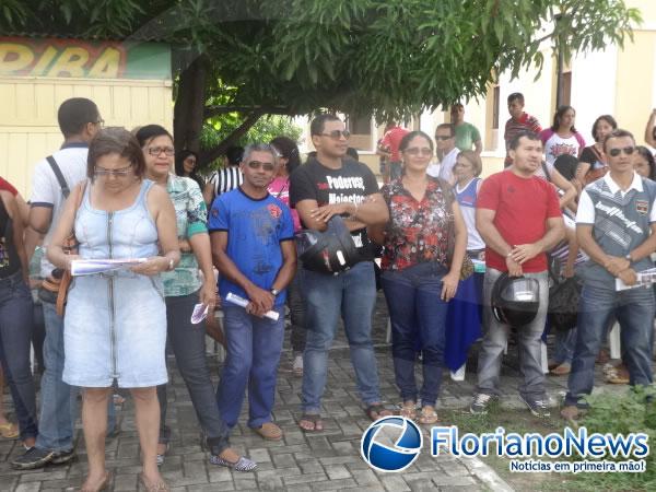 Profissionais da educação de Floriano participam de paralisação nacional.(Imagem:FlorianoNews)