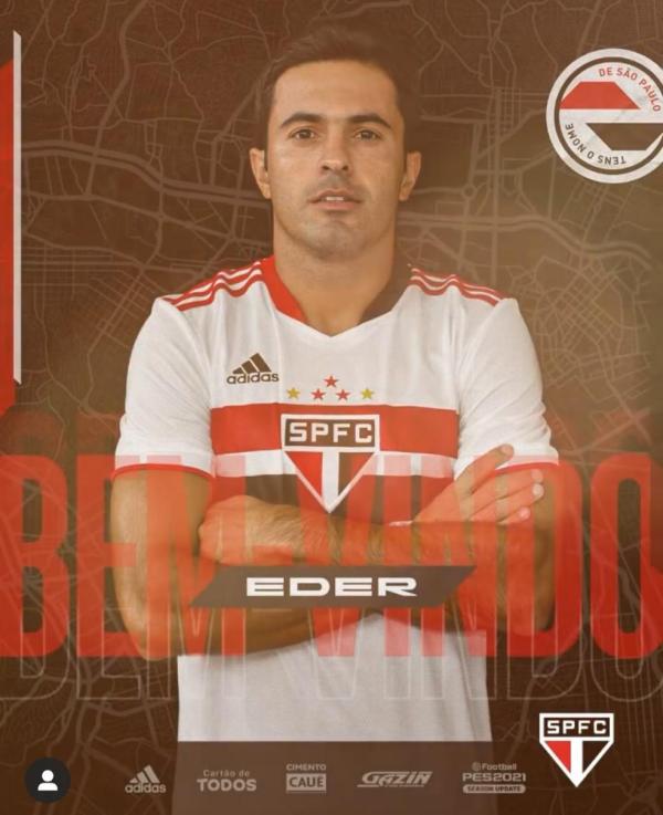 São Paulo anuncia contratação do atacante Éder
