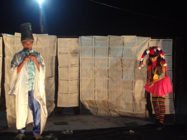 Teatro Itinerante atraiu p&uacute;blico na localidade U&iacute;ca. (Imagem:FlorianoNews)