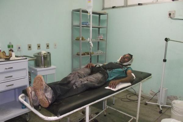 Jovem &eacute; agredido com golpes de fac&atilde;o(Imagem:FlorianoNews)