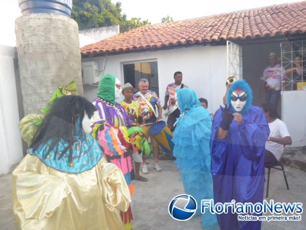 Bloco Chanas Cheirosas esquenta a quinta-feira pr&eacute;-carnaval em Floriano.(Imagem:FlorianoNews)