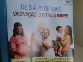 Campanha de vacinação contra a gripe começou neste sábado
