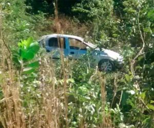 Condutor fica ferido após acidente automobilístico na BR 316