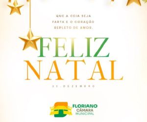 Câmara de Vereadores de Floriano deseja Feliz Natal e reforça mensagem de esperança à população
