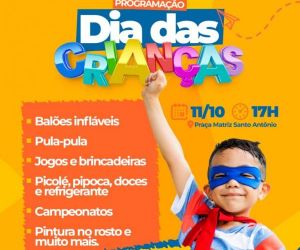Prefeitura de Barão de Grajaú preparou uma programação especial para o Dia das Crianças