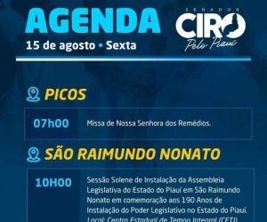 Ciro cumpre agenda nesta sexta em cidades do Sul do Piauí