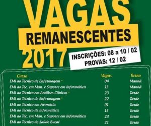CEEP lança Edital com vagas remanescentes para diversos cursos
