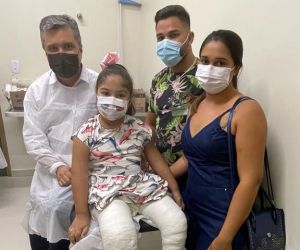 Criança de Itaueira que viralizou com pé torto congênito tem cirurgia realizada