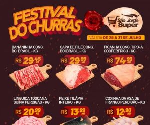 Veja as ofertas do "Festival do Churras" e "Hortifruti" do São Jorge Super