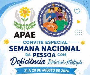 APAE de Floriano promove caminhada pela inclusão durante Semana Nacional da Pessoa com Deficiência