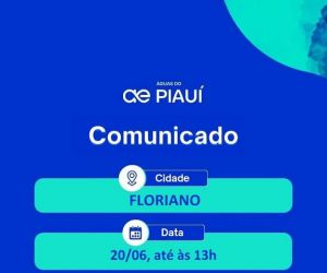 Águas do Piauí realiza manutenção e suspende fornecimento em bairros de Floriano