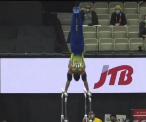 Mundial de Ginástica: Caio Souza erra e perde medalha no fim