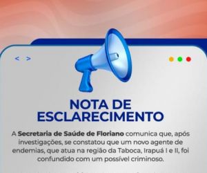 Secretaria de Saúde emite nota de esclarecimento após denúncia sobre agente de endemias