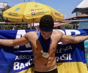 Caio Silvestre leva oito ouros e garante tetra estadual nos 50m e 100m peito
