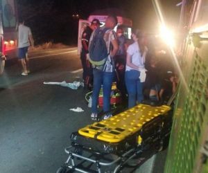 Quatro pessoas morrem ao serem atropeladas por caminhão na rodovia BR-020, no Piauí