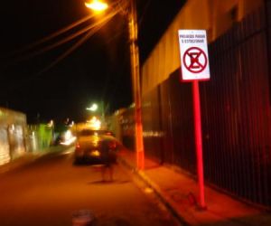 SUTRAN implanta sinalização proibitiva de estacionamento na Rua Assad Kalume