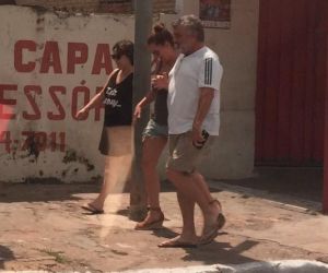 Artistas globais são flagrados fazendo caminhada em Floriano