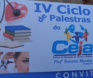 Comunidade florianense é convidada a participar do IV Ciclo de Palestra do CEJA