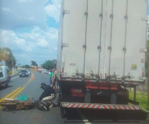 Motociclista morre ao colidir com traseira de caminhão estacionado na BR-343, em Campo Maior