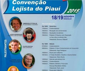 Convenção Lojista do Piauí 2015 acontece nos dias 18 e 19 de setembro