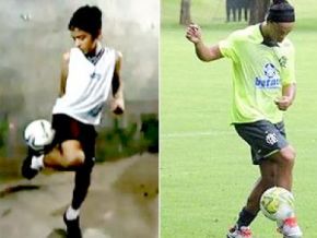 Piauiense, de 13 anos, faz lance de Ronaldinho e Falcão e desafia